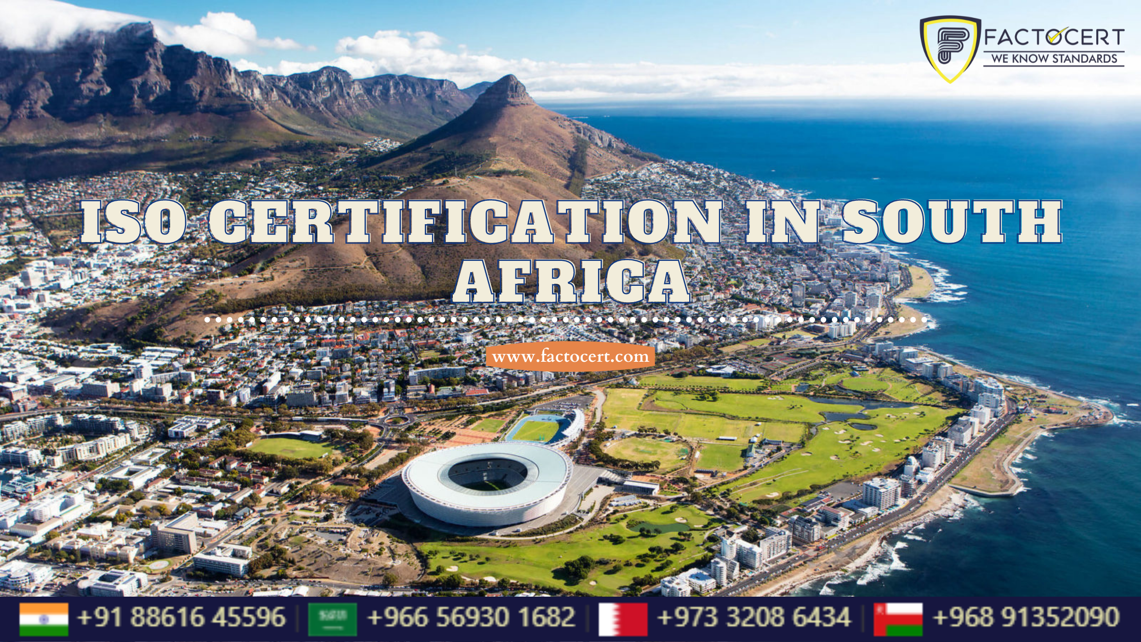Factocert served the best ISO Certification in South Africa at a better cost.